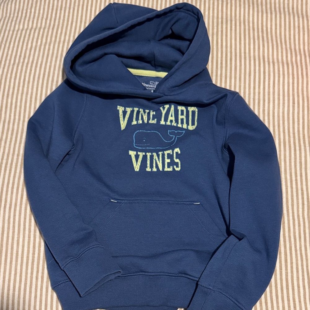 Vineyard Vines Navy Hoodie with Logo